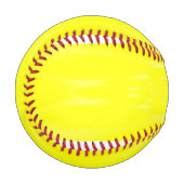 Balle De Baseball Jaune Étincelant (Devant Gauche)