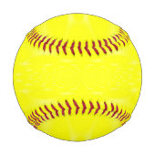 Balle De Baseball Jaune pétillant (Dos)