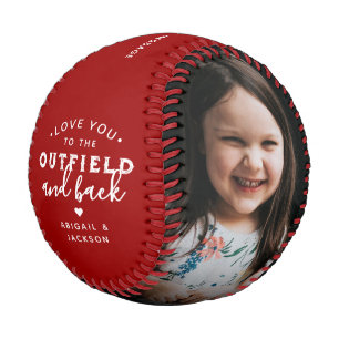 Balle De Baseball Je t'aime jusqu'au champ extérieur Cadeau grand-pè
