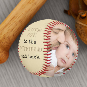 Balle De Baseball Je t'aime jusqu'au champ extérieur et retour - Pho
