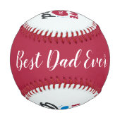 Balle De Baseball Je t'aime papa (Devant)