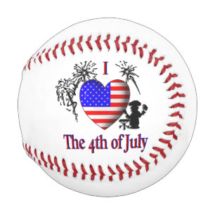 Balle De Baseball J'entends le 4 juillet