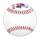 Balle De Baseball J'entends le 4 juillet (Dos)