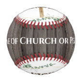 Balle De Baseball Jésus croix en bois Il est Ressuscité Baseball cat (Dos)