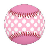Balle De Baseball Jeter comme une fille de baseball rose (Dos)