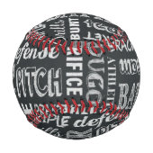 Balle De Baseball Jeu de baseball Chalkboard Mots Baseball (Devant)