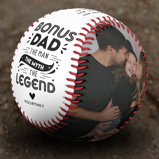 Balle De Baseball Joli Bonus Papa Citation & 2x Photo