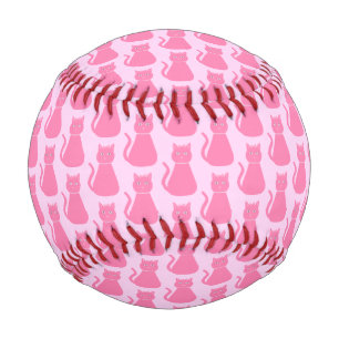 Balle De Baseball Joli Chat de fille rose Bébé Motif