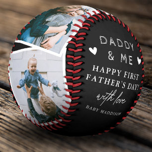 Balle De Baseball Joli collage photo "Papa et moi" pour la première 