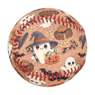 Balle De Baseball Joli fantôme d'Halloween de style Kawaii
