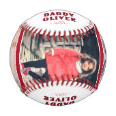 Balle De Baseball Joli papa de Noël 3 Photo Collage (Devant)