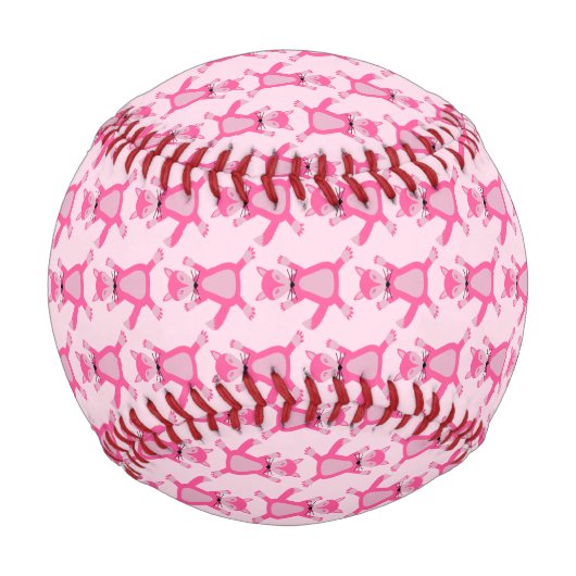 Balle De Baseball Joli rose bébé fille Fox Patterned (Dos)