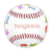 Balle De Baseball Jolie jellybeans bondissant dessin animé (Devant)