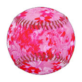 Balle De Baseball Jolies fleurs rouges (Dos)