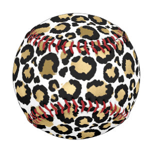 Balle De Baseball Jolies rayures élégantes de tigre de Bourgogne sai