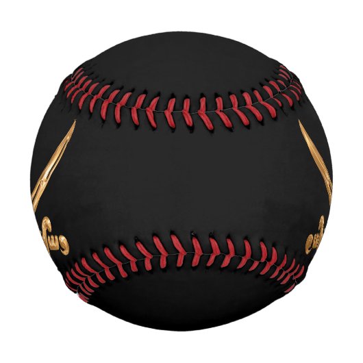 Balle De Baseball Jolly roger d'or (Devant)