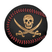Balle De Baseball Jolly roger d'or (Devant Gauche)