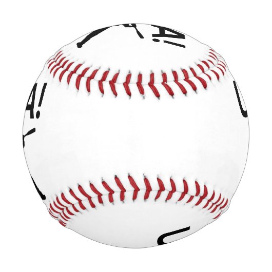 Balle De Baseball joueur de baseball américain utilisant dot comme b (Dos)