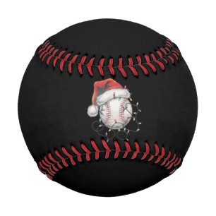 Balle De Baseball Joueur de baseball de Noël de père Noël Sports