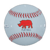 Balle De Baseball Joueur personnalisé de Red Rhino (Devant)