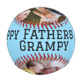 Balle De Baseball Joyeuse Fête des Pères Pépé (Devant)