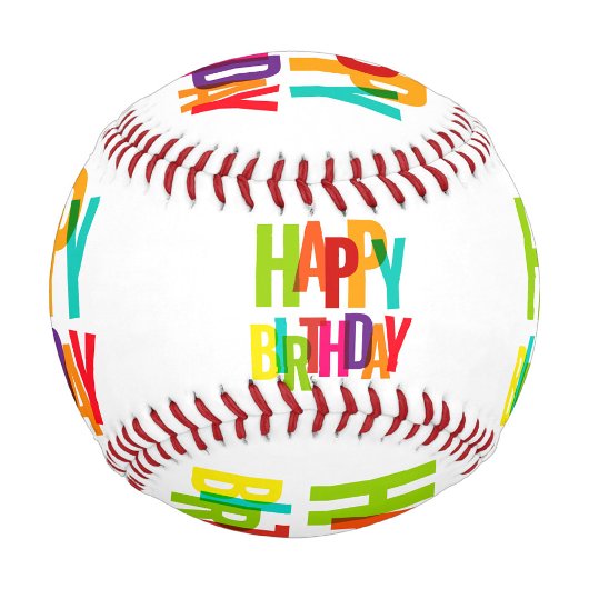 Balle De Baseball Joyeux anniversaire