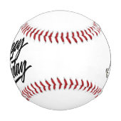 Balle De Baseball Joyeux anniversaire avec toasts de champagne (Devant)