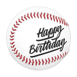 Balle De Baseball Joyeux anniversaire avec toasts de champagne