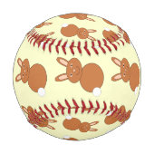 Balle De Baseball Joyeux Baseball Bunny de Pâques (Dos)
