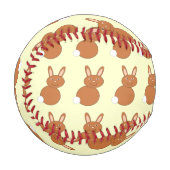 Balle De Baseball Joyeux Baseball Bunny de Pâques (Devant Gauche)