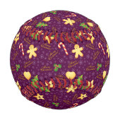 Balle De Baseball Joyeux baseball de Noël (Dos)