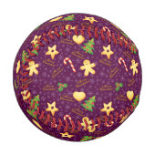 Balle De Baseball Joyeux baseball de Noël (Devant Gauche)