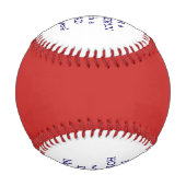 Balle De Baseball Joyeux Fête des pères de baseball - J'ai frappé un (Dos)