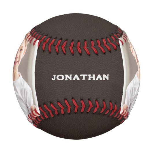 Balle De Baseball Joyeux Fils d'anniversaire. Baseball Photo Personn (Devant)
