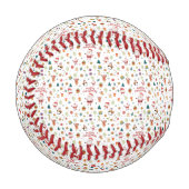 Balle De Baseball Joyeux Motif de Noël (Devant Gauche)