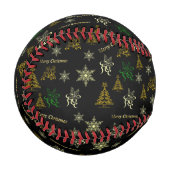 Balle De Baseball joyeux noël (Devant Gauche)