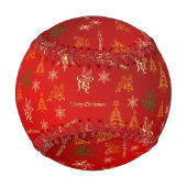 Balle De Baseball joyeux noël (Devant)