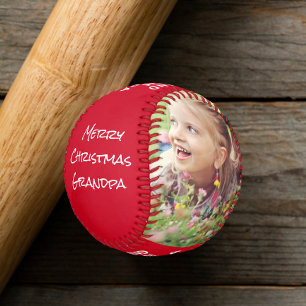 Balle De Baseball Joyeux Noël grand-père Red Photo