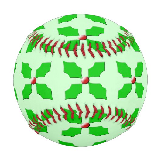 Balle De Baseball Joyeux Noël Holly Baseball (Devant)