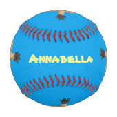 Balle De Baseball Joyeux sauter quokka dessin animé (Devant)