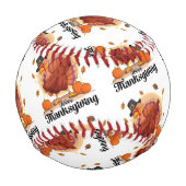 Balle De Baseball Joyeux Thanksgiving (Devant)
