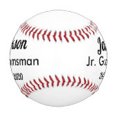 Balle De Baseball Jr Groomsmen Proposition Cadeau De Baseball (Devant)
