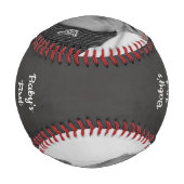 Balle De Baseball Keepsaké personnalisé Babys 1er baseball de Noël (Dos)