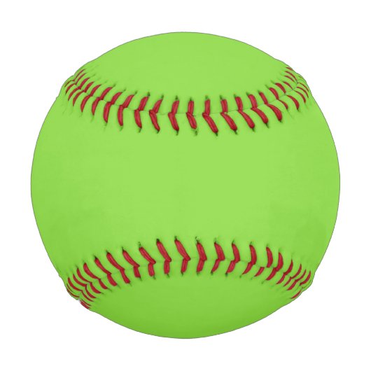 Balle De Baseball Kiwi vert couleur solide (Dos)
