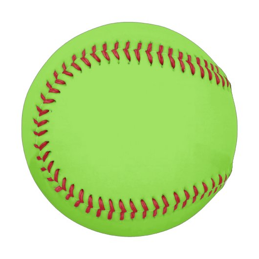 Balle De Baseball Kiwi vert couleur solide (Devant Gauche)