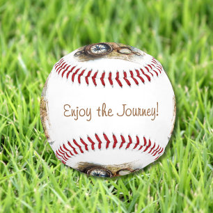 Balle De Baseball La vie est une aventure de baseball vintage
