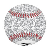 Balle De Baseball Lace blanche monogramme 1 (Dos)
