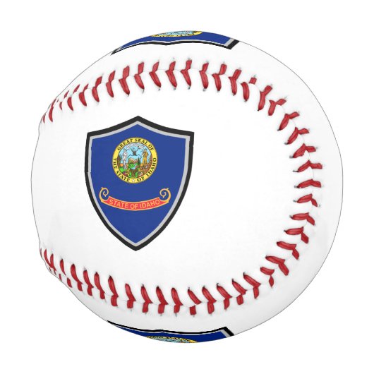Balle De Baseball Le baseball du drapeau de l'Idaho (Devant Droite)