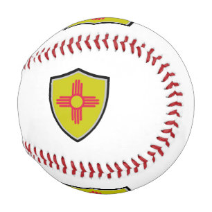 Balle De Baseball Le baseball du drapeau du Nouveau-Mexique