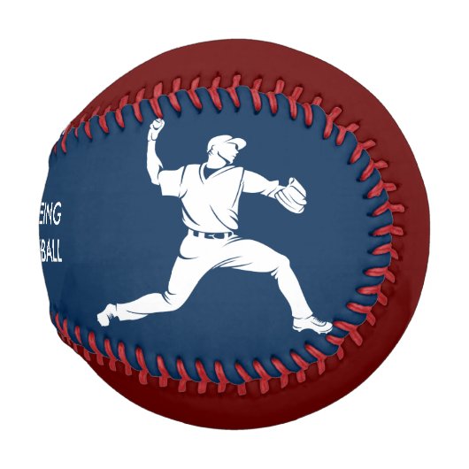 Balle De Baseball Le Bonheur Est Le Baseball (Devant Droite)